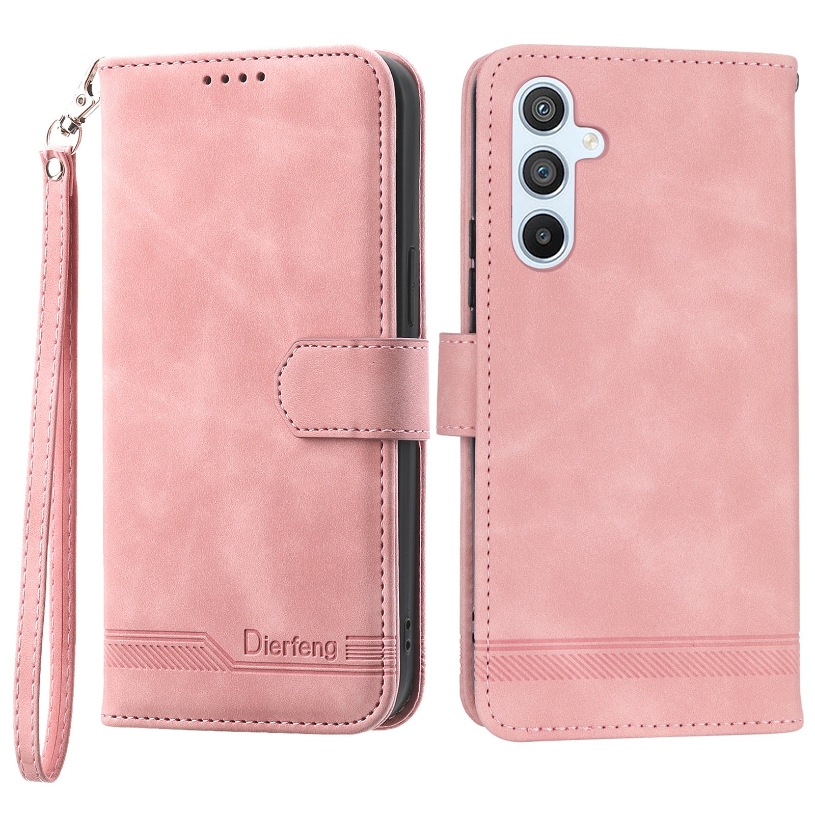 DIERFENG DF-03 Mobile Phone Leather Case for Samsung Galaxy A54 5G Lines Imprinted Stand Wallet Phone Cover DIERFENG DF-03 Mobile Phone Leather Case for Samsung Galaxy A54 5G Lines Imprinted Stand Wallet Phone Cover